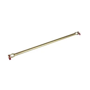 Accessoire BDSM : Barre d'entrave en acier de 50cm en acier pour poignets et chevilles, dorée et rouge