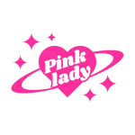 Pink Love Circle Cool Y2K Design Logo