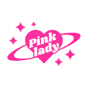 Pink Love Circle Cool Y2K Design Logo